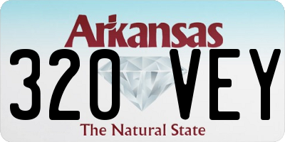 AR license plate 320VEY