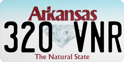 AR license plate 320VNR