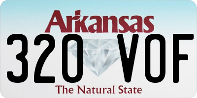 AR license plate 320VOF