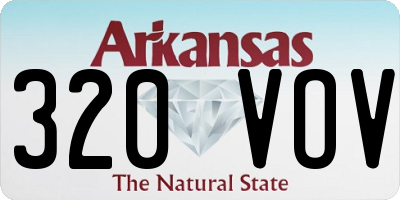 AR license plate 320VOV