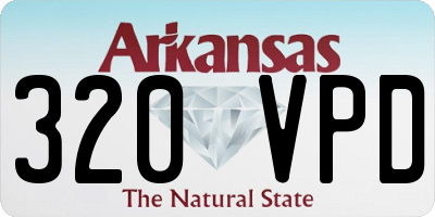 AR license plate 320VPD