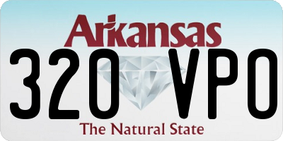 AR license plate 320VPO