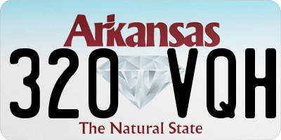 AR license plate 320VQH
