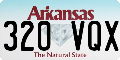 AR license plate 320VQX