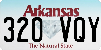 AR license plate 320VQY