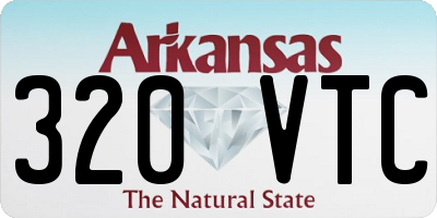 AR license plate 320VTC