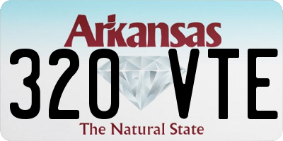 AR license plate 320VTE