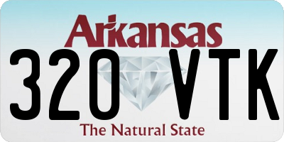 AR license plate 320VTK