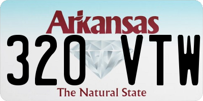 AR license plate 320VTW