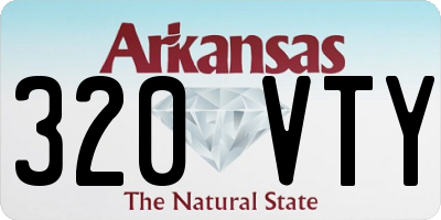 AR license plate 320VTY