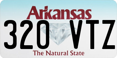 AR license plate 320VTZ