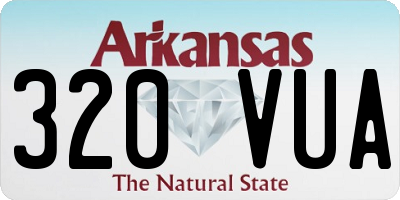 AR license plate 320VUA