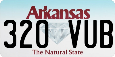 AR license plate 320VUB