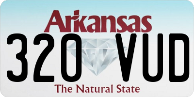 AR license plate 320VUD