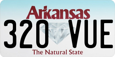 AR license plate 320VUE