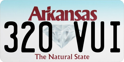 AR license plate 320VUI
