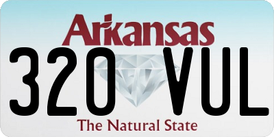 AR license plate 320VUL