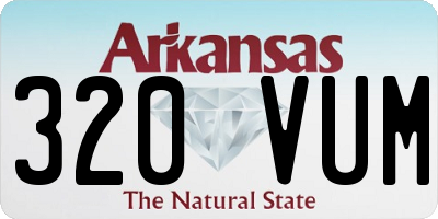 AR license plate 320VUM