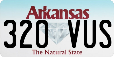 AR license plate 320VUS