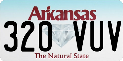 AR license plate 320VUV