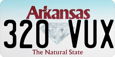 AR license plate 320VUX