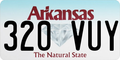 AR license plate 320VUY