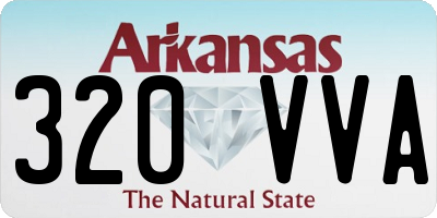AR license plate 320VVA
