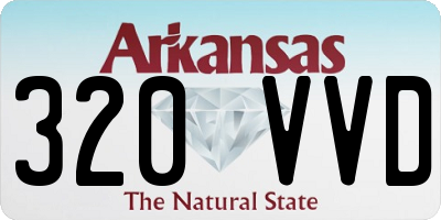 AR license plate 320VVD