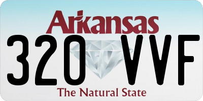 AR license plate 320VVF