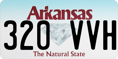 AR license plate 320VVH