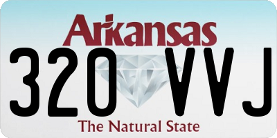 AR license plate 320VVJ