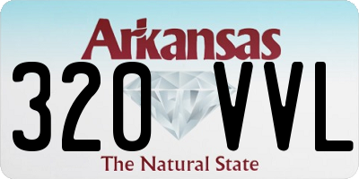 AR license plate 320VVL