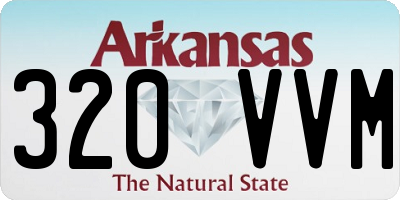 AR license plate 320VVM