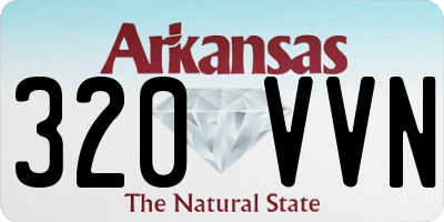 AR license plate 320VVN