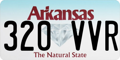 AR license plate 320VVR