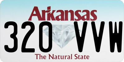 AR license plate 320VVW