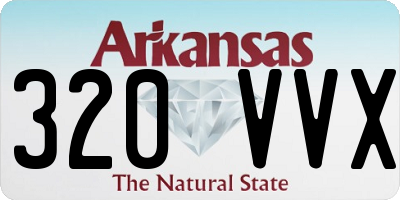 AR license plate 320VVX
