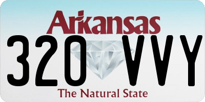 AR license plate 320VVY