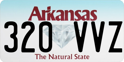 AR license plate 320VVZ