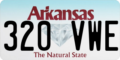 AR license plate 320VWE