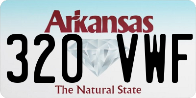 AR license plate 320VWF