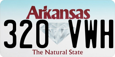 AR license plate 320VWH