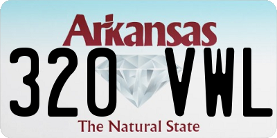 AR license plate 320VWL