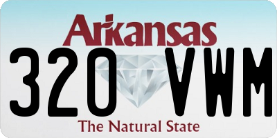 AR license plate 320VWM