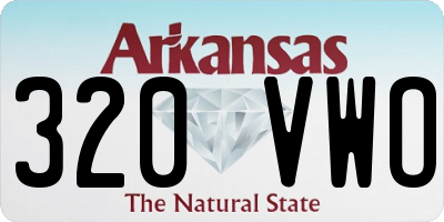 AR license plate 320VWO