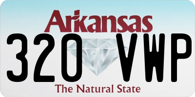 AR license plate 320VWP