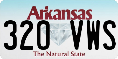 AR license plate 320VWS
