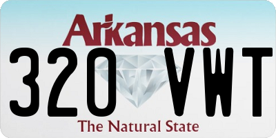 AR license plate 320VWT