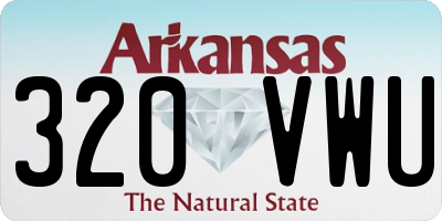 AR license plate 320VWU