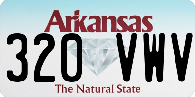 AR license plate 320VWV